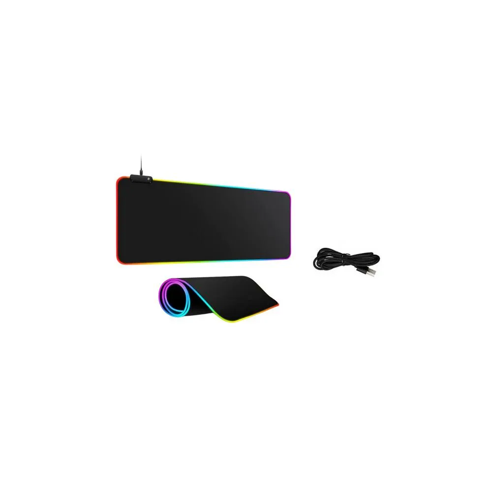 Klaviatūros pelės kilimėlis su LED apšvietimu 30x80cm