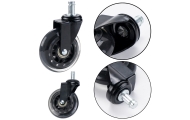 Rubber Wheel For Chair Transparent Silent 1 Pcs