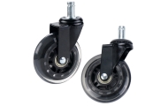 Guminiai kėdžių ratukai skaidrūs tylūs 1 vnt
