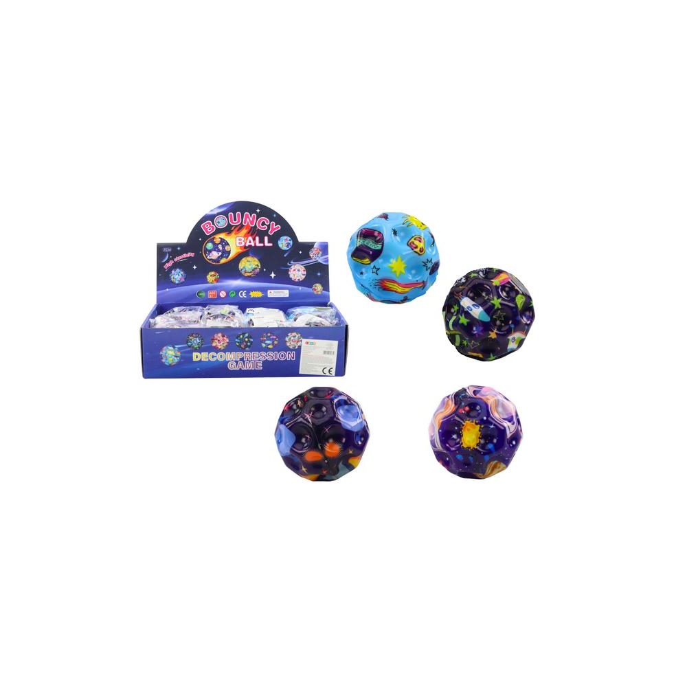 Šokinėjantis minkymo kamuolys su įdubimais Cosmos 7 cm MIX 1vnt-Žaislai, Lauko žaislai, Lauko žaidimai ir sporto prekės, Kamuoli