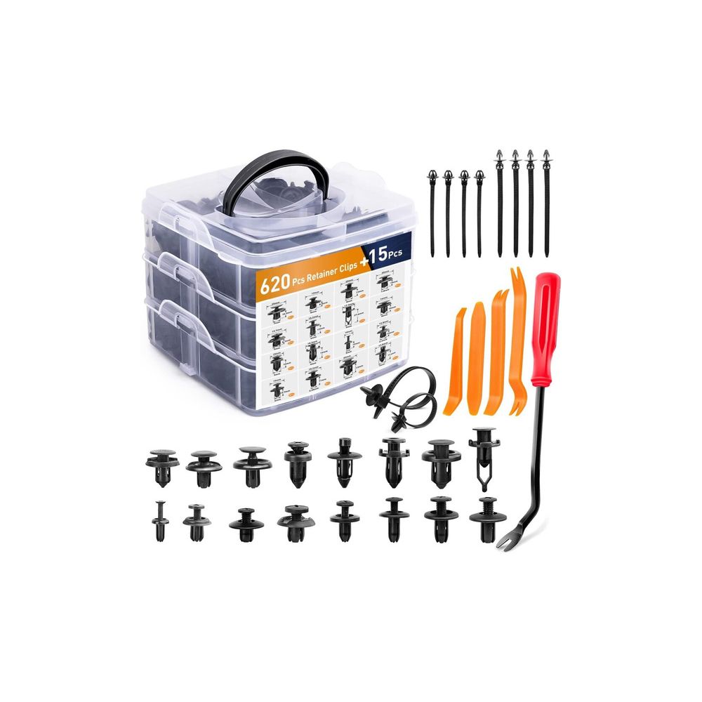 Car Clips Set in Organizer 620el