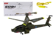 Helikopter Militarny Apache Zdalnie Sterowany RC Syma S109H Khaki