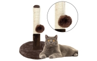 Cat Scratcher Scratching Post Tower Dark Brown 40 cm x 30 cm