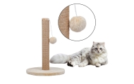 Cat Scratcher Scratching Post Tower Light Brown 40 cm x 30 cm