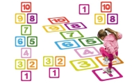 Floor Stickers Numbers 1-10 Educational For Hopscotch