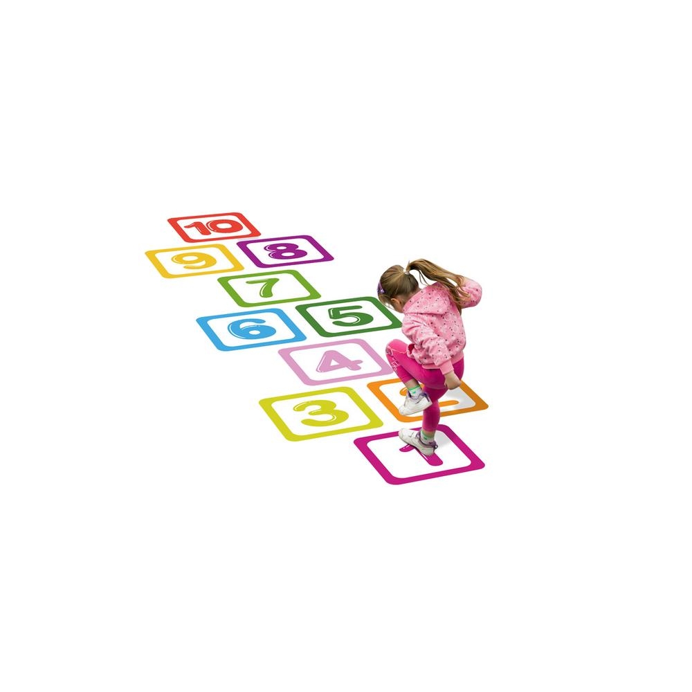 Floor Stickers Numbers 1-10 Educational For Hopscotch