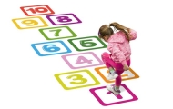 Floor Stickers Numbers 1-10 Educational For Hopscotch