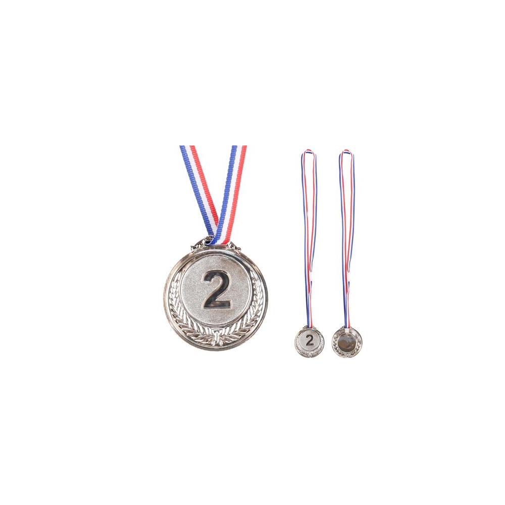 Sidabro medalis Antrosios vietos trofėjus Cinkas 6,5 cm