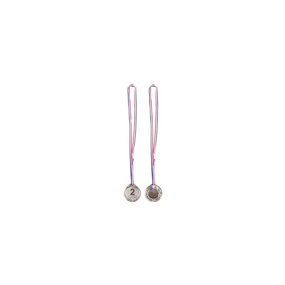 Silver Medal Second Place Prize Trophy Zinc 6.5cm