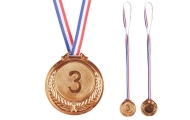Bronzos medalis Pirmosios vietos trofėjus Cinkas 6,5 cm