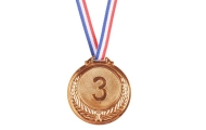 Bronze Medal First Place Prize Trophy Zinc 6.5cm