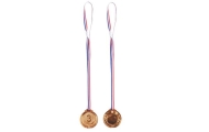 Bronzos medalis Pirmosios vietos trofėjus Cinkas 6,5 cm