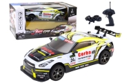 Nuotoliniu būdu valdomas RC sportinis automobilis 1:16 Driftas, baltas/geltonas