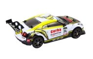 RC Sports Car 1:16 Drift Interchangeable Wheels White and Yellow