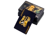 Elegantiškos dolerių banknotai Socialinio žaidimo kortos Juodos 54 kortų kaladės