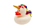 Duck Unicorn Bath Toy Rainbow Mane Tail White
