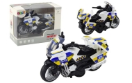 Police Motorcycle with Friction Drive Battery Powered Lights Soundc