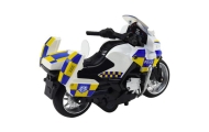 Police Motorcycle with Friction Drive Battery Powered Lights Soundc