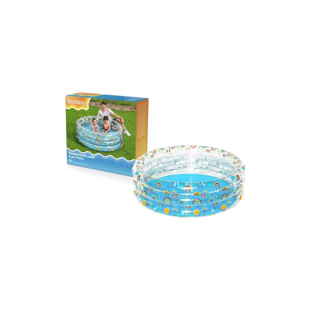 Pripučiamas vaikiškas baseinas 150x53cm atogrąžų BESTWAY + taisomasis pleistras
