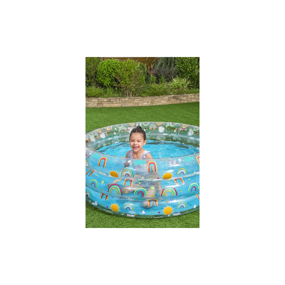 Basen ogrodowy dla dzieci 150x53cm Tropical BESTWAY + Łatka naprawcza