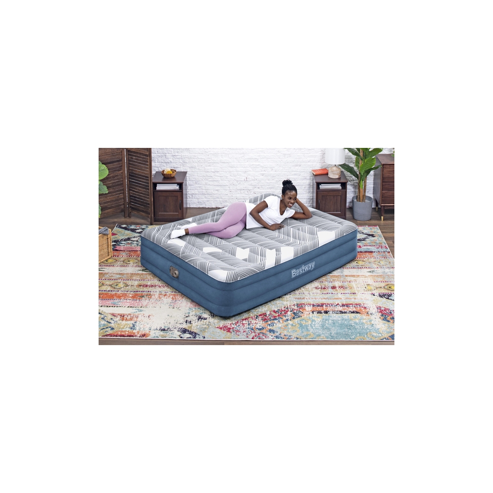"Bestway" pripučiamas čiužinys 203 x 152 x 36 cm 6712Y-Namai, laisvalaikis, turizmas, Pripučiami čiužiniai ir baldai-e-vaikas