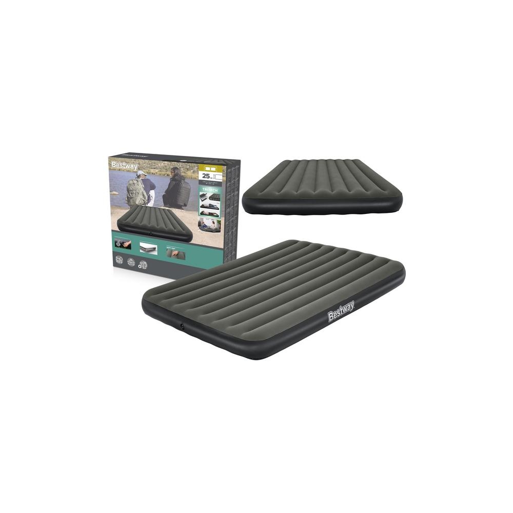 Pripučiamas dvivietis čiužinys Bestway Queen Tritech 203x152x25cm 6713N-Namai, laisvalaikis, turizmas, Pripučiami čiužiniai ir b