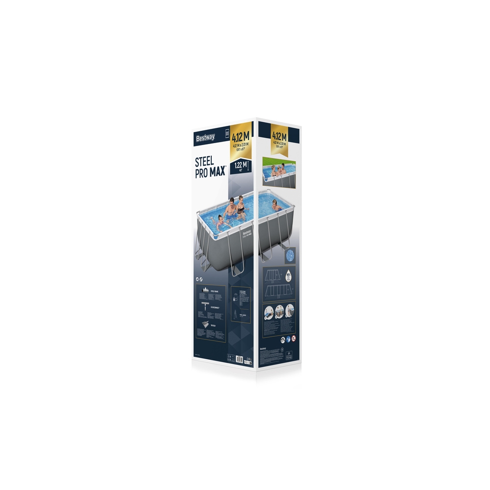 Baseinas 412 x 201 x 122 cm Bestway 56456-Žaislai, Lauko žaislai, Baseinai, Karkasiniai baseinai-e-vaikas