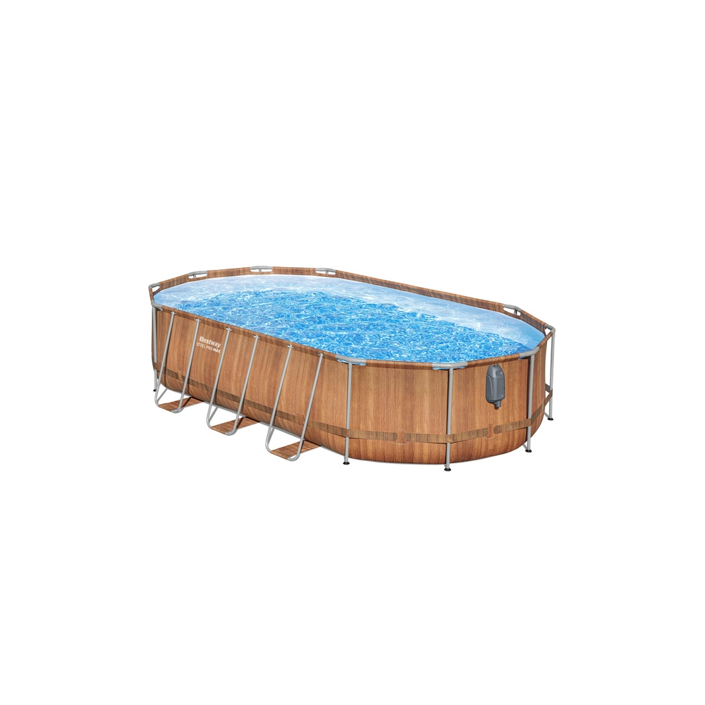 Sodo baseinas 610 x 366 x 122 cm Bestway 56719-Žaislai, Lauko žaislai, Baseinai, Karkasiniai baseinai-e-vaikas