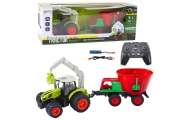Agricultural Tractor With Seeder And Rotary Grabber Remote Controlled 2.4G