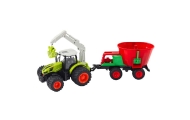 Agricultural Tractor With Seeder And Rotary Grabber Remote Controlled 2.4G