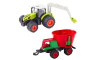 Agricultural Tractor With Seeder And Rotary Grabber Remote Controlled 2.4G