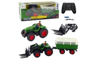 Agricultural Tractor With Trailer And Forks Remote Controlled RC 2.4G