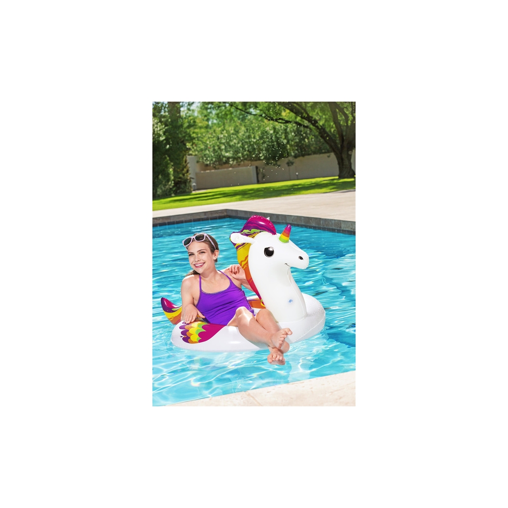 Pripučiamas vienaragio plaukimo ratas 119 x 91 cm Bestway 36159-Žaislai, Lauko žaislai, Pripučiami ratai, žaislai, čiužiniai-e-v