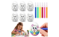 Easter Styrofoam Eggs For Painting Markers Markers Mouse 6pcs