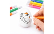 Easter Styrofoam Eggs For Painting Markers Markers Hen 6pcs
