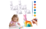 Easter Bunnies Styrofoam For Painting Paints 6pcs