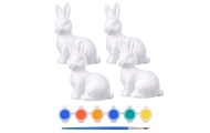 Easter Bunnies Styrofoam For Painting Paints 6pcs