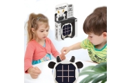 Elektroninis atminties žaidimas "3 viename" ratu ir kryžiumi Karvė Balta Juoda