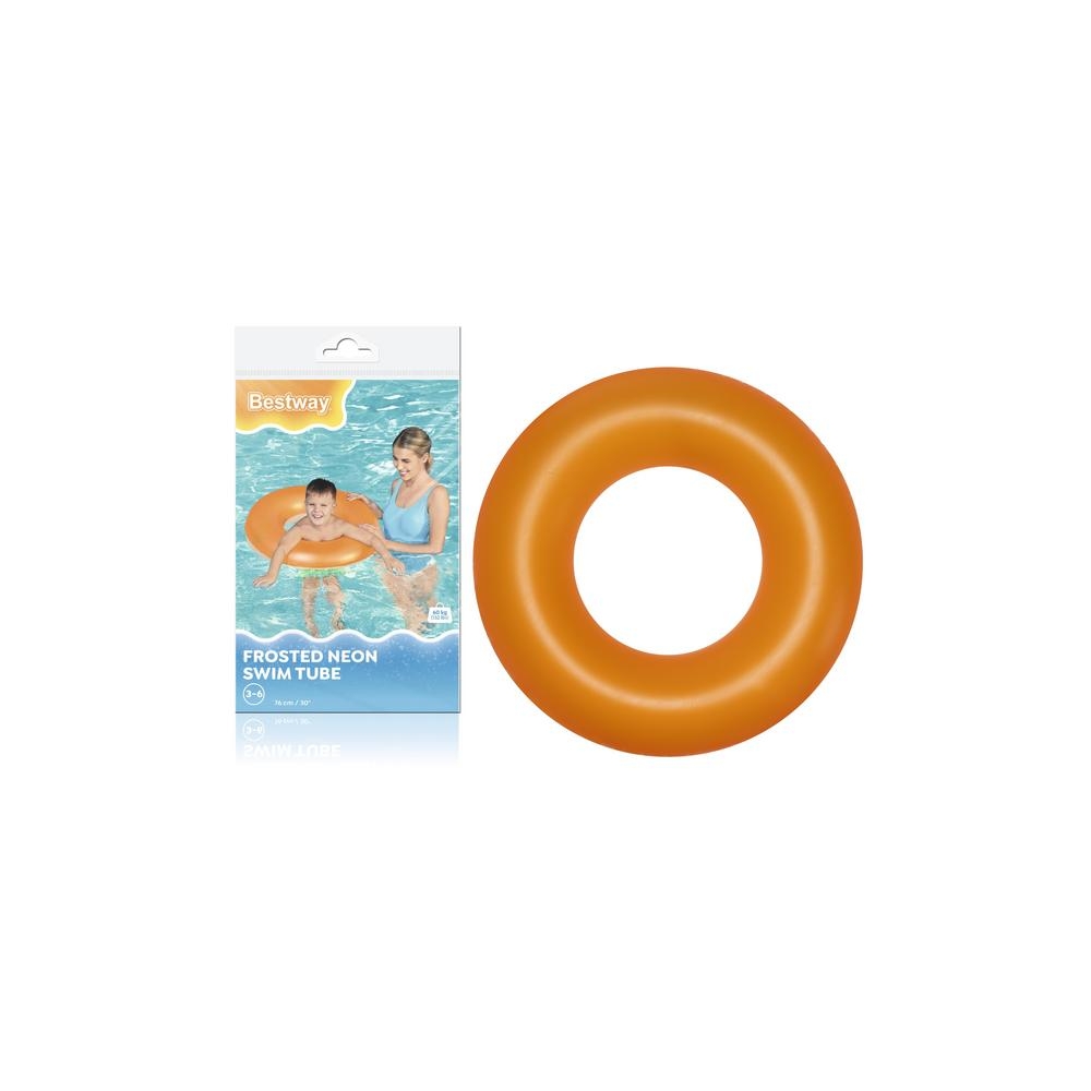 Dmuchane Koło Do Pływania Pomarańczowe 76 cm Bestway 36024