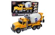 Truck Concrete Mixer Rotating Drum Lights Sounds Yellow