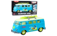 Samochód Surfer Van Bus Deska Surfingowa Światła Dźwięki Turkusowy