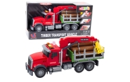 Timber Crane Truck Lights Sounds Red 1:14