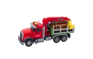 Timber Crane Truck Lights Sounds Red 1:14
