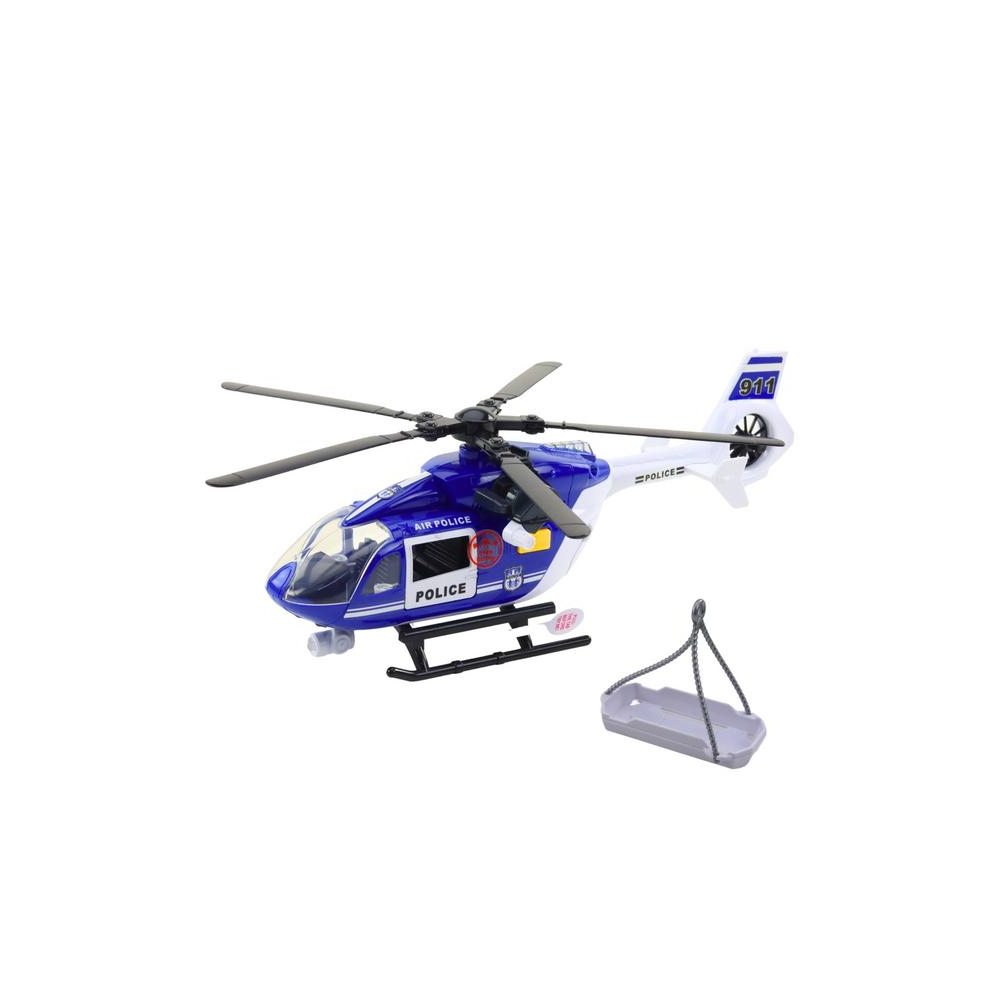 Police Helicopter Hook Stretcher Lights Sounds 1:14