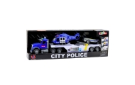 Policijos sunkvežimis City Police su sraigtasparniu ir automobiliu-Žaislai, Auto ir transporto žaislai, Lėktuvai, Mašinos-e-vaik