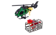 Zestaw Ratowniczy Ciężarówka Helikopter Samochód Dinozaur Światła Dźwięki