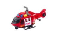 Helikopter Strażacki Z Dźwigiem Światła Dźwięki Czerwony