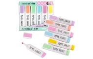Set of Markers Highlighters School Office Pastel 6pcs