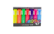 Set of Neon Colored Highlighters Markers 7pcs