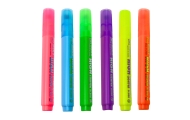 Neoninių spalvų biuro, mokyklinių žymeklių rinkinys 6 vnt.